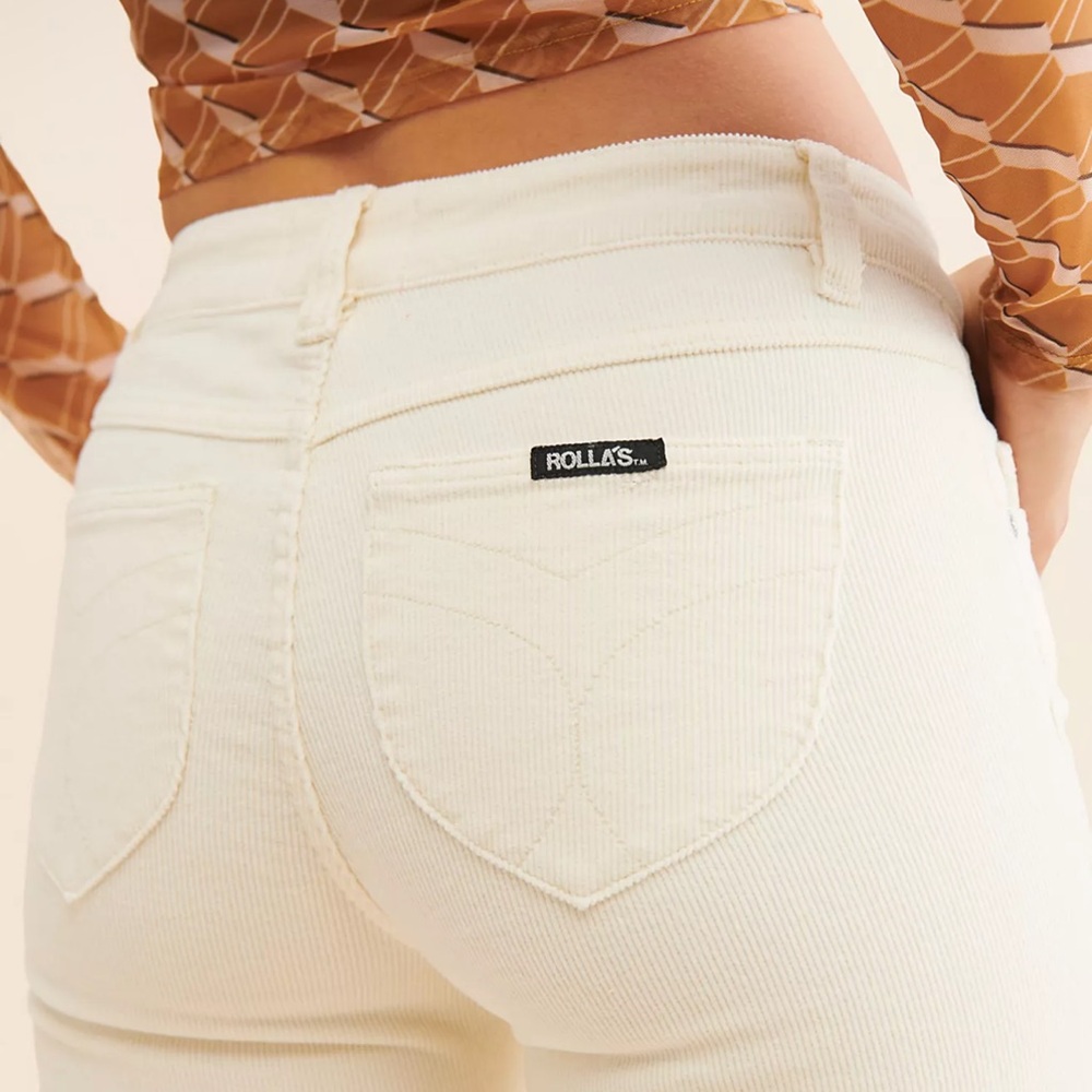 NWT Free People Rolla's Dallas Low-Rise Bootcut Corduroy Pants Size 26 - Picture 4 of 14